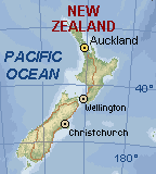 Map of New Zealand